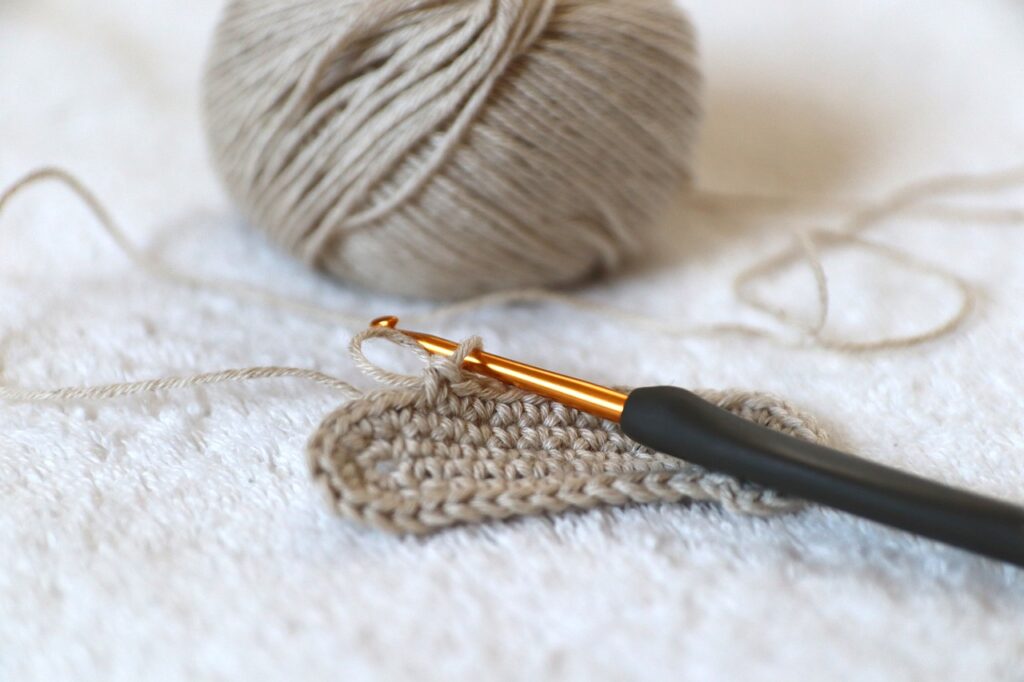 編み物の毛糸